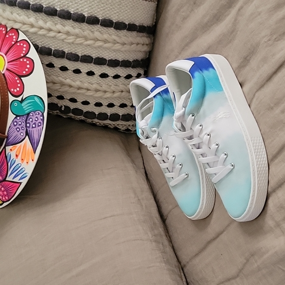 Ralph Lauren Shoes - Polo Ralph Lauren Court 125 tie dye  Canvis Sneakers.  Blues/white 7 1/2 M